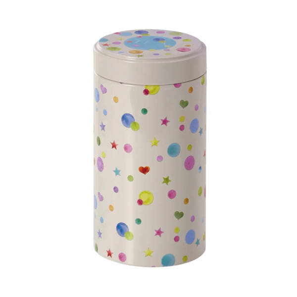 Boite à thé 120g motif confettis