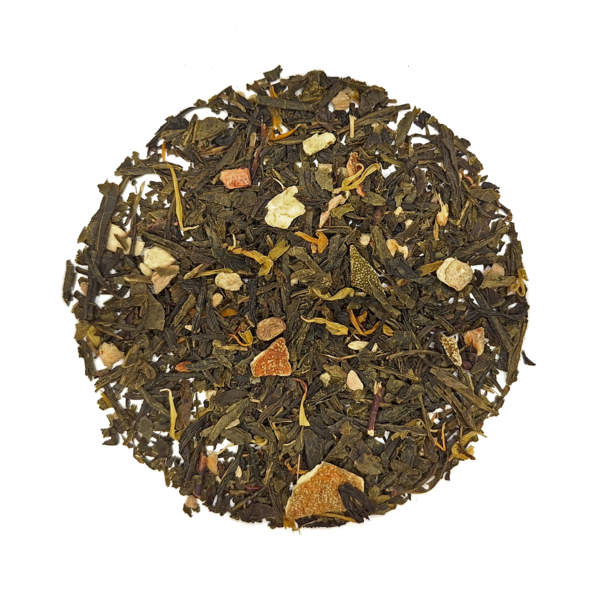 Thé vert gingembre orange bio