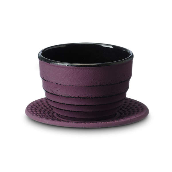 Tasse en fonte violette