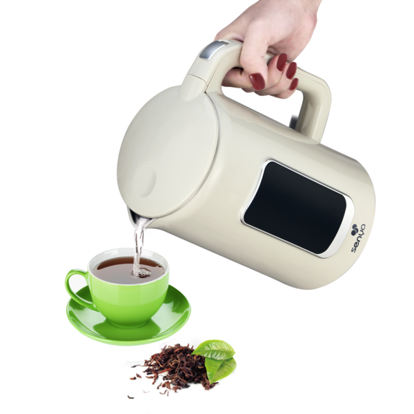 bouilloire électrique à température réglable crème