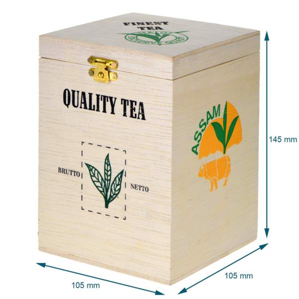 Boîte à thé en bois