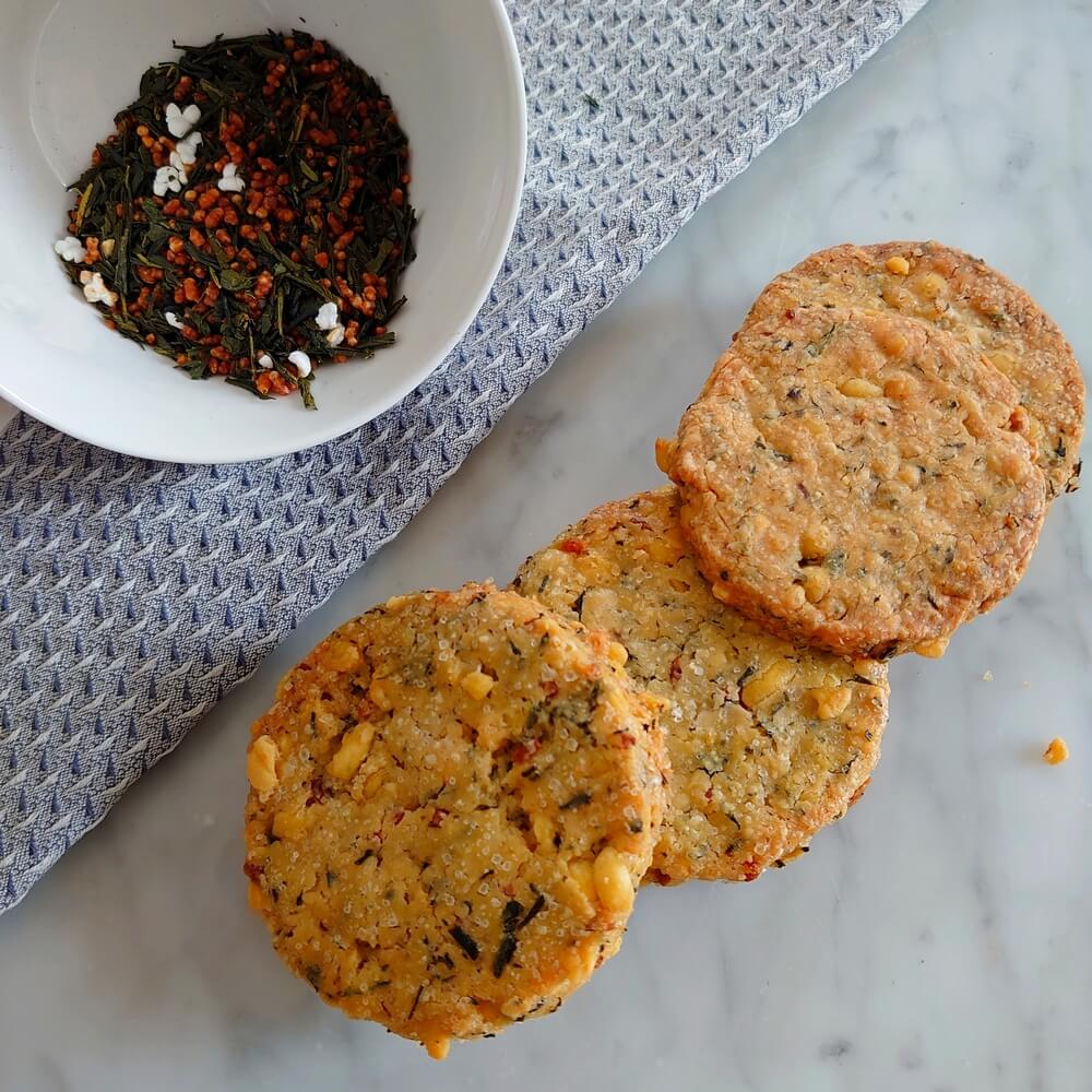 Recette de biscuits au thé Genmaicha du Japon